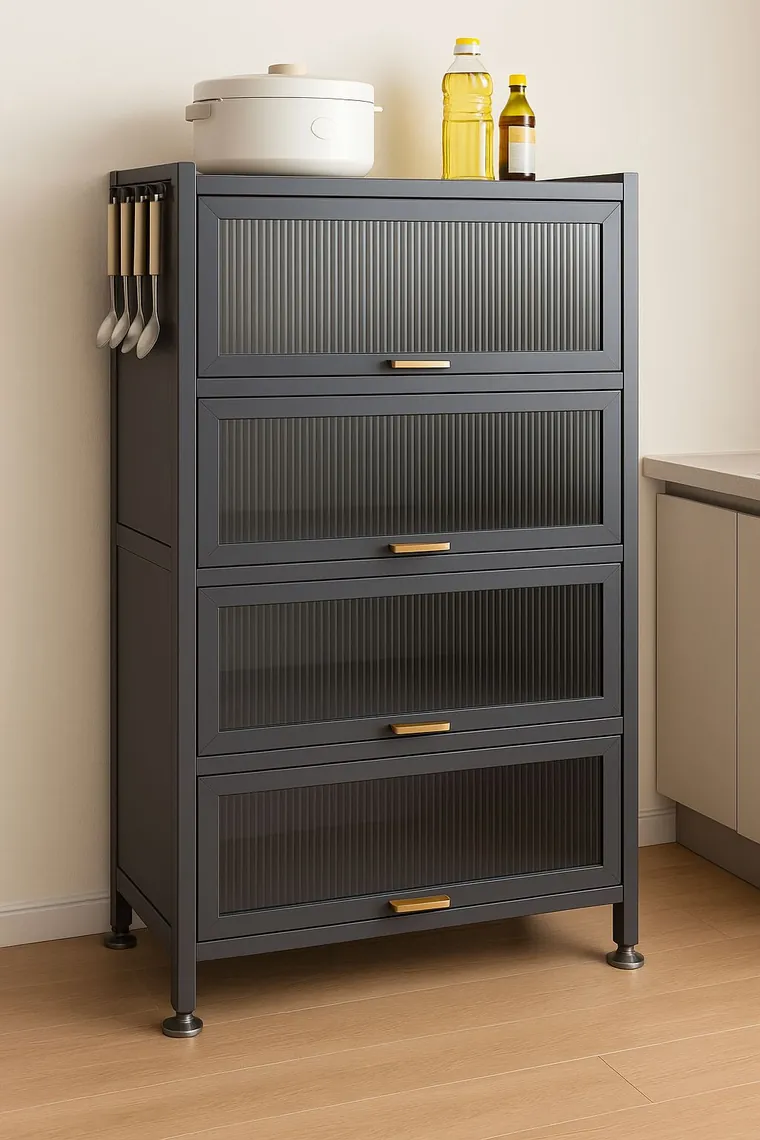 Armario FlexHome integrado en una cocina moderna